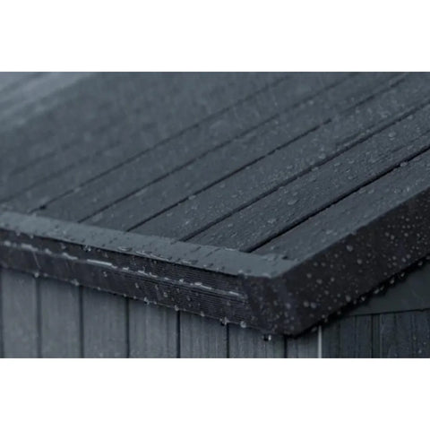 Keter Darwin 4x6 Garden Shed - Grey All-Weather Resistant