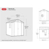 Image of Keter Darwin 6x6 Garden Shed (1.9 x 1.8m) Dimensions