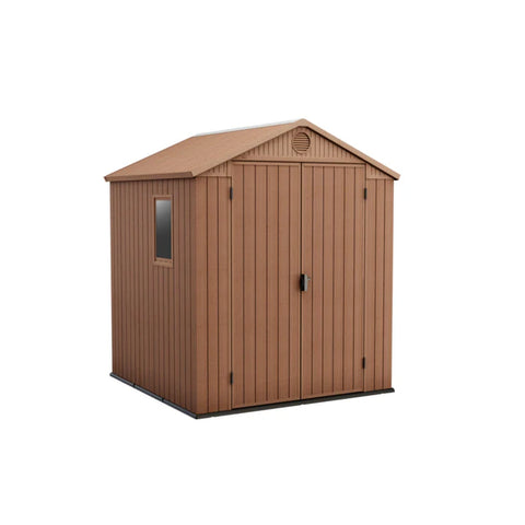 Keter Darwin 6x6 Garden Shed (1.9 x 1.8m) Brown