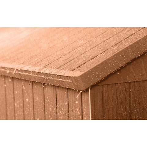 Keter Darwin 6x6 Garden Shed (1.9 x 1.8m) Brown All-Weather Resistant