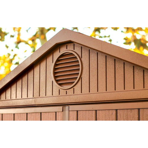 Keter Darwin 6x6 Garden Shed (1.9 x 1.8m) Brown Vent