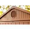 Image of Keter Darwin 6x6 Garden Shed (1.9 x 1.8m) Brown Vent