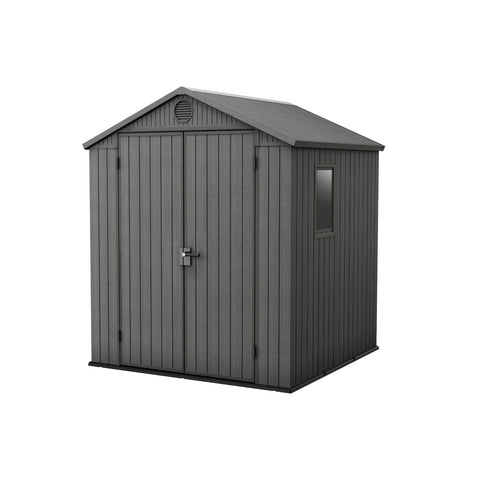 Keter Darwin 6x6 Garden Shed (1.9 x 1.8m) Grey