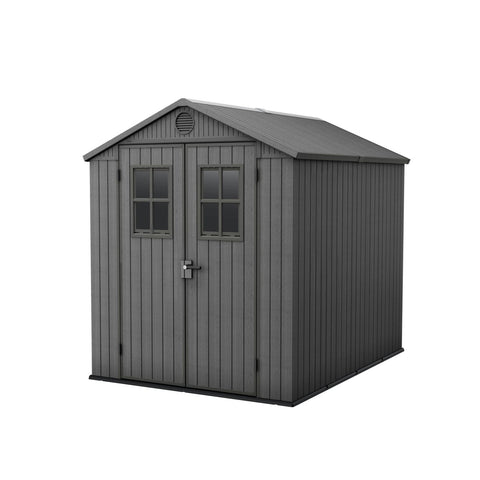 Keter Darwin 6x8 Garden Shed - Grey