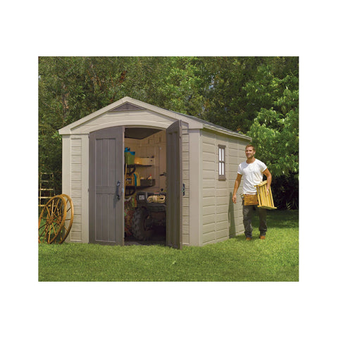 Keter Factor 8 x 11 Garden Shed Actual View In The Garden