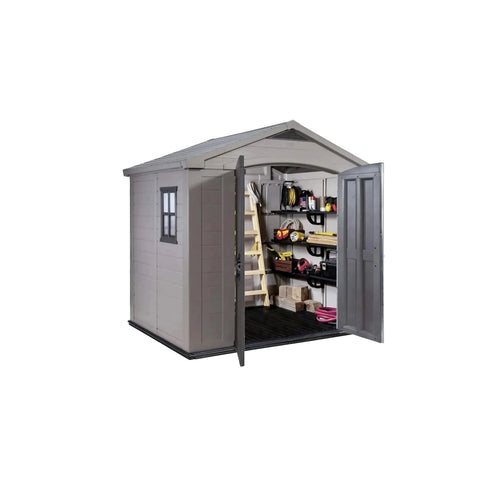 Keter Factor 8 x 6 Garden Shed With Tools