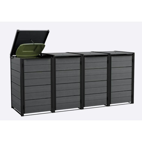 Keter Hideaway Bin Storage Shed 4 Bin