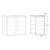 Image of Keter Hideaway Bin Storage Shed 3 Bin Dimensions Of Extended Bin