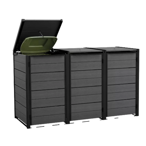 Keter Hideaway Bin Storage Shed 3 Bin
