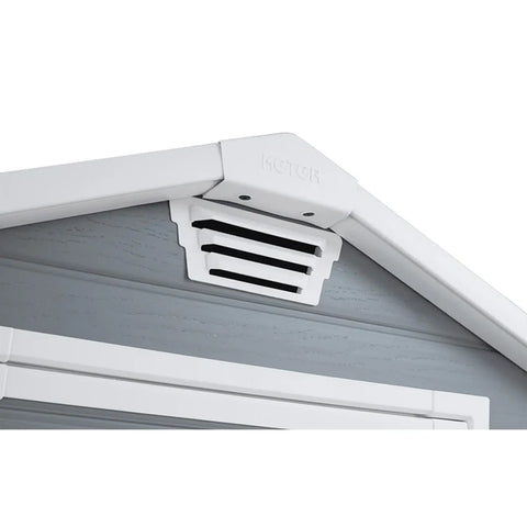 Keter Manor 4x3 Garden Shed - Grey  Vent