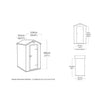 Image of Keter Manor 4x3 Garden Shed - Grey Dimensions