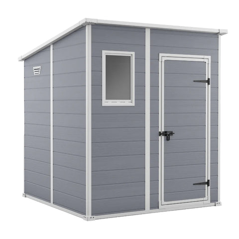 Keter Manor Pent 6x6 Garden Shed - Grey