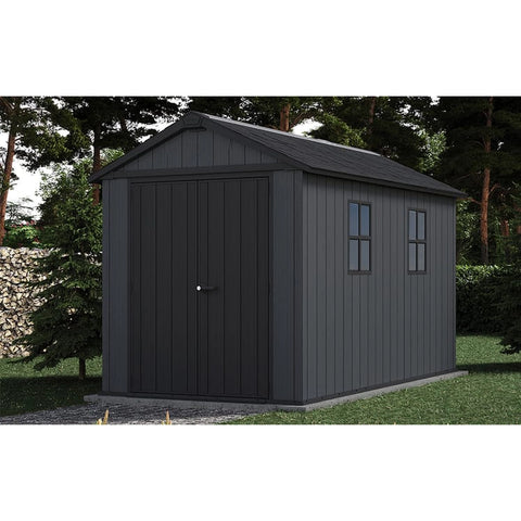 Keter Newton Plus Shed 7.5x11 (3.4m) Full View Front Entry