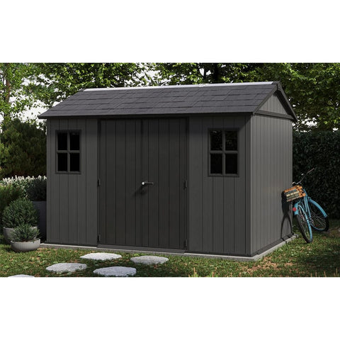 Keter Newton Plus Shed 7.5x11 (3.4m) Full View Side Entry