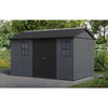 Image of Keter Newton Plus Shed 7.5x13 (2.3 x 4.1m) In The Garden Front Entry