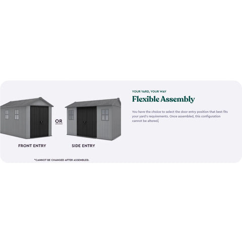 Keter Newton Plus Shed 7.5x13 (2.3 x 4.1m) Flexible Assembly