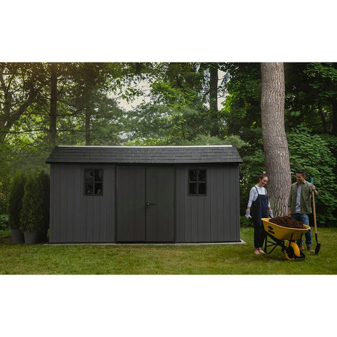 Keter Newton Plus Shed 7.5x15 (2.3 x 4.7m) Actual View Outdoor