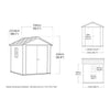 Image of Keter Newton Plus Shed 7.5x7 (2.1m) Interior Dimensions