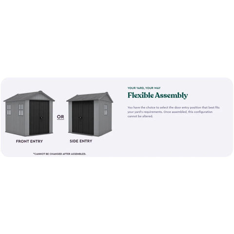 Keter Newton Plus Shed 7.5x7 (2.1m) Flexible Assembly