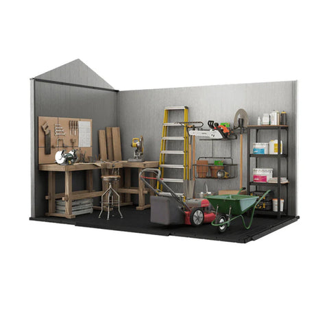 Keter Oakland Garden Shed 1175m Inside View With Tools
