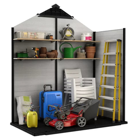 Keter Oakland Garden Shed 754 With Tools