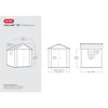 Image of Keter Oakland Garden Shed 757 Dimensions