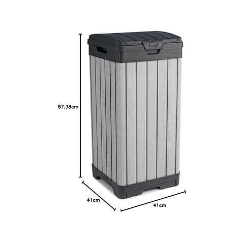 keter rockford outdoor waste bin dimensions
