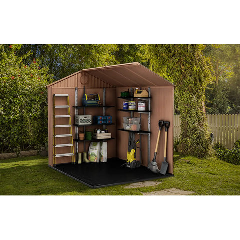 Keter Storage Shed Shelf Kit Actual View in Shed