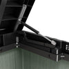 Image of Keter Store It Out Darwin 1150L Green Lid Close Up With Piston
