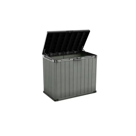 Keter Store It Out Darwin 1150L Green With Lid Open Full View
