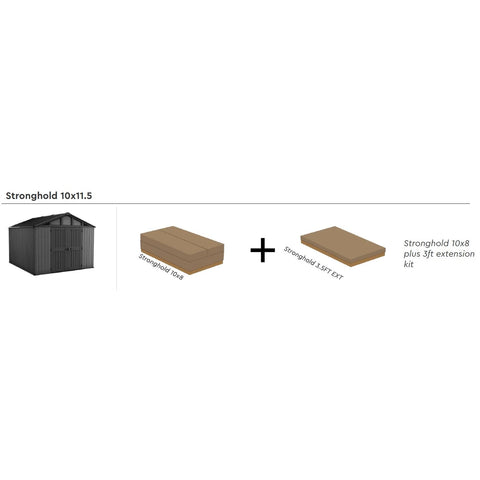 Keter Stronghold Shed 10 x 11.5 Extension Kit
