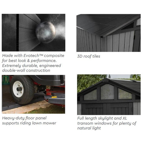 Keter Stronghold Shed 10 x 15 Features