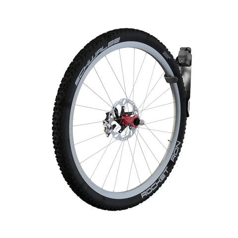 Keter Wall Mount Bike Rack - Black With Bicycle Wheel