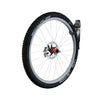 Image of Keter Wall Mount Bike Rack - Black With Bicycle Wheel