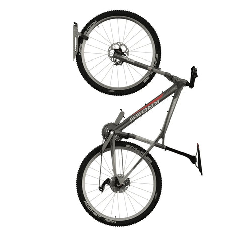 Keter Wall Mount Bike Rack With Bicycle Side View