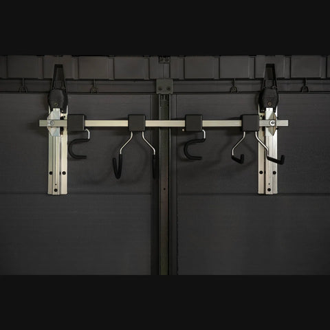 Keter Wall Mount Tool Organizer Without the Tools Hanging Close Up View