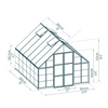 Image of Balance Greenhouse Assembled Dimensions