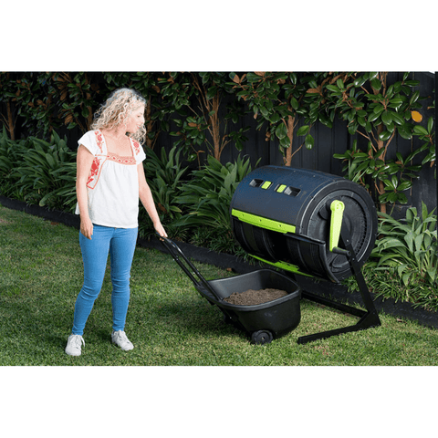 Maze 245L Premium Twin Compost Tumbler In The Garden