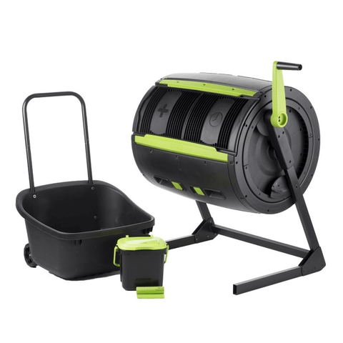 Maze 245L Premium Twin Compost Tumbler Mega Bundle