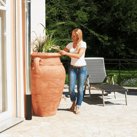 Rainwater mini tank Terracotta Actual View