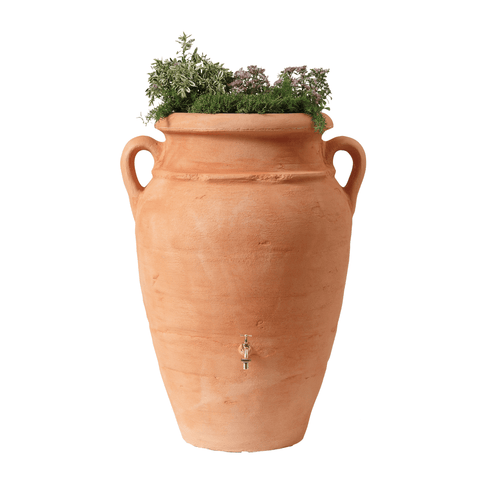 Mini Water Tank Amphora 250L Terracotta Full View