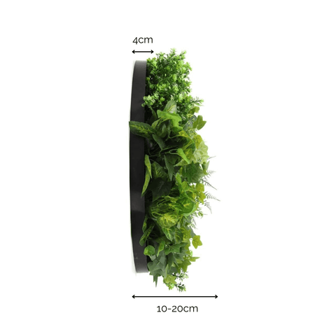 Mixed Fern And Ivy Artificial Green Wall Disc UV Stabilised