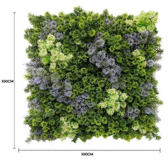 Artificial Purple And Green Moss Panel UV Stabilised