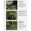 Image of Keter Working / Potting 6x8 Shed - Green Optimal For Use