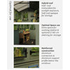 Image of Keter Working / Potting 6x8 Shed - Green Optimal For Use