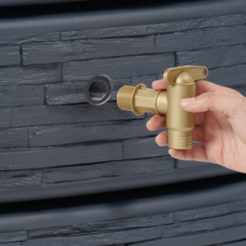 Slim Rainwater Tank With Faucet