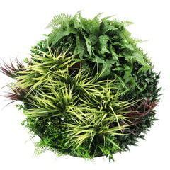 Grassy Fern Fields Artificial Green Wall Disc UV Stabilised