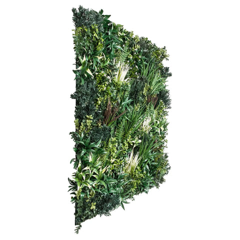 Artificial Green Forest Vertical Garden Panel Side Profile