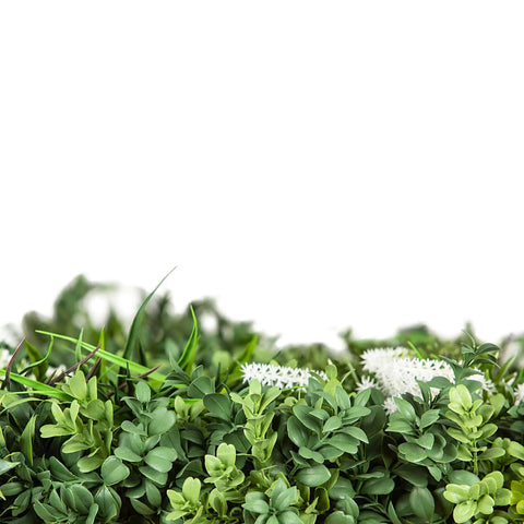 Artificial Vertical Garden of Eden Foliage Close Up View
