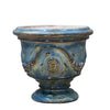 Image of Blue Azure Traditional French Anduze Coupe Planter